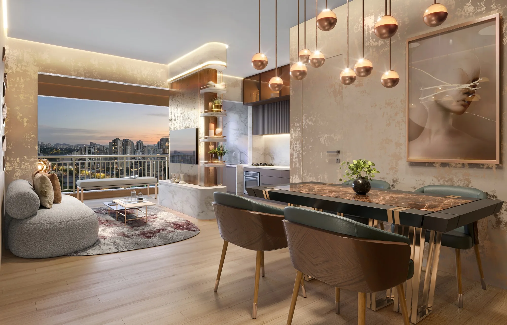 Quattri Vila Mariana — Empreendimento — Living Apto 1