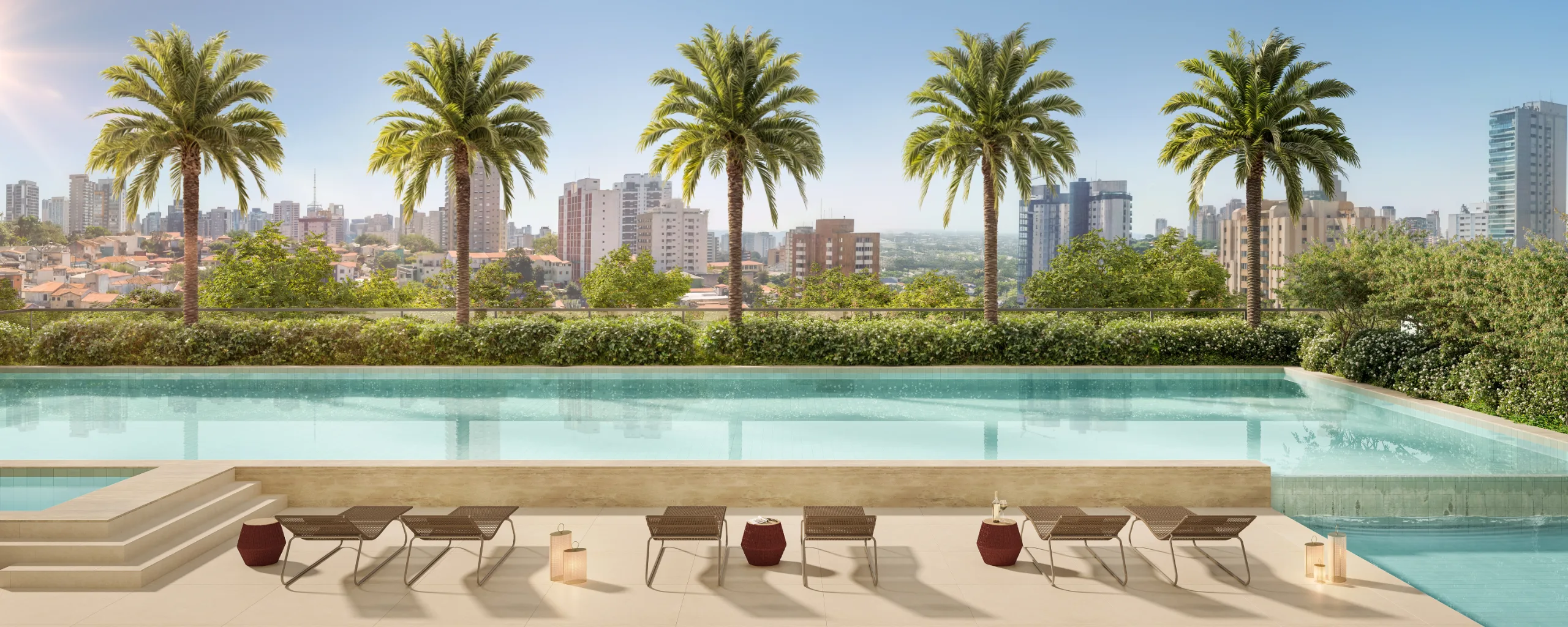 The Palace Oasis — Empreendimento — Piscina Descoberta